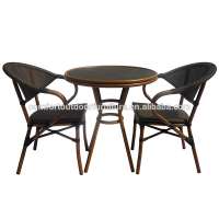 Faux Wood Garden Bistro Set