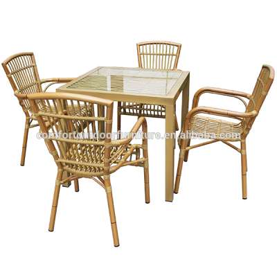 Round Rattan Dining Furniture Set