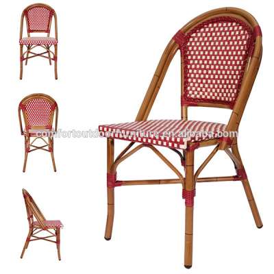 Commercial Quality Aluminum Rattan Restaurant Chair